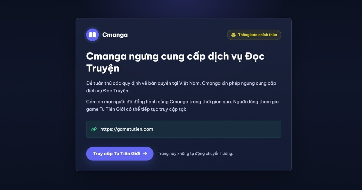 Cmanga ngừng hoạt động ảnh hưởng như thế nào đến người đọc?