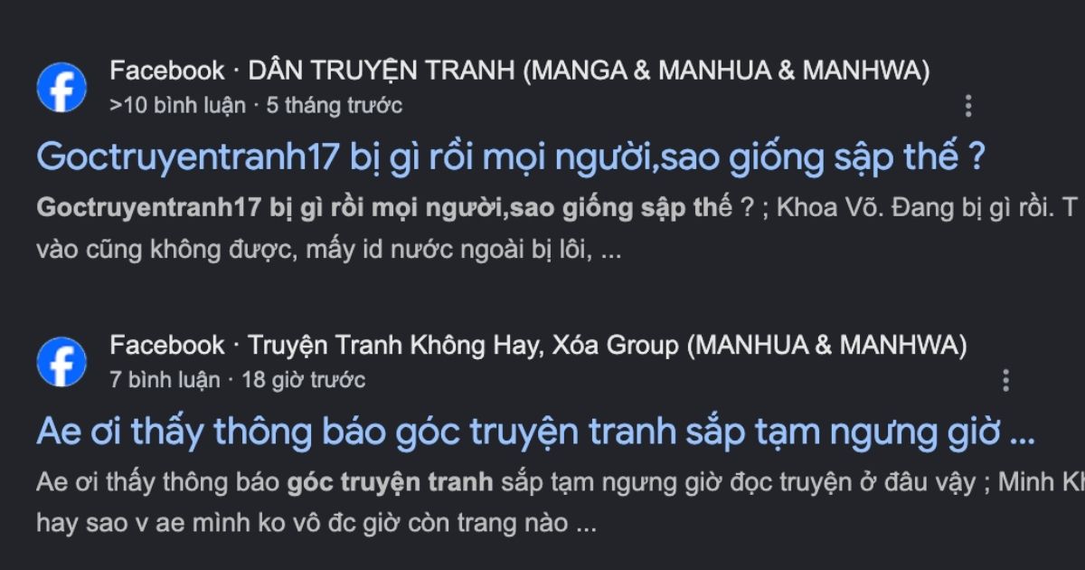 GocTruyenTranh sập? Gợi ý website đọc truyện tranh online mới nhanh chóng tại sao goctruyentranh bị sập